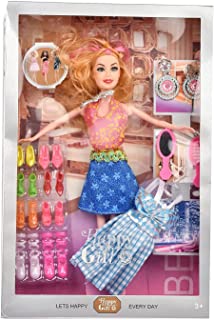 FLIPBOAT Kids Doll Set for Girls Kids with Fordable Hand and Leg Shoe Doll Girl Doll Baby