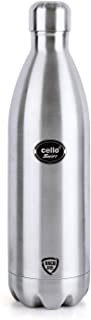 Cello Swift Stainless Steel Double Walled Flask, Hot and Cold, 1000ml, 1pc, Silver