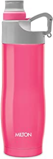 Milton Alpha 500 Stainless Steel Sports Water Bottle, 480ml, Pink