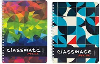 Classmate Soft Cover 6 Subject Spiral Binding Notebook, Single Line, 300 Pages & Classmate Premium 6 Subject Spiral Notebook - 203Mm X 267Mm, Soft Cover, 300 Pages, Unruled