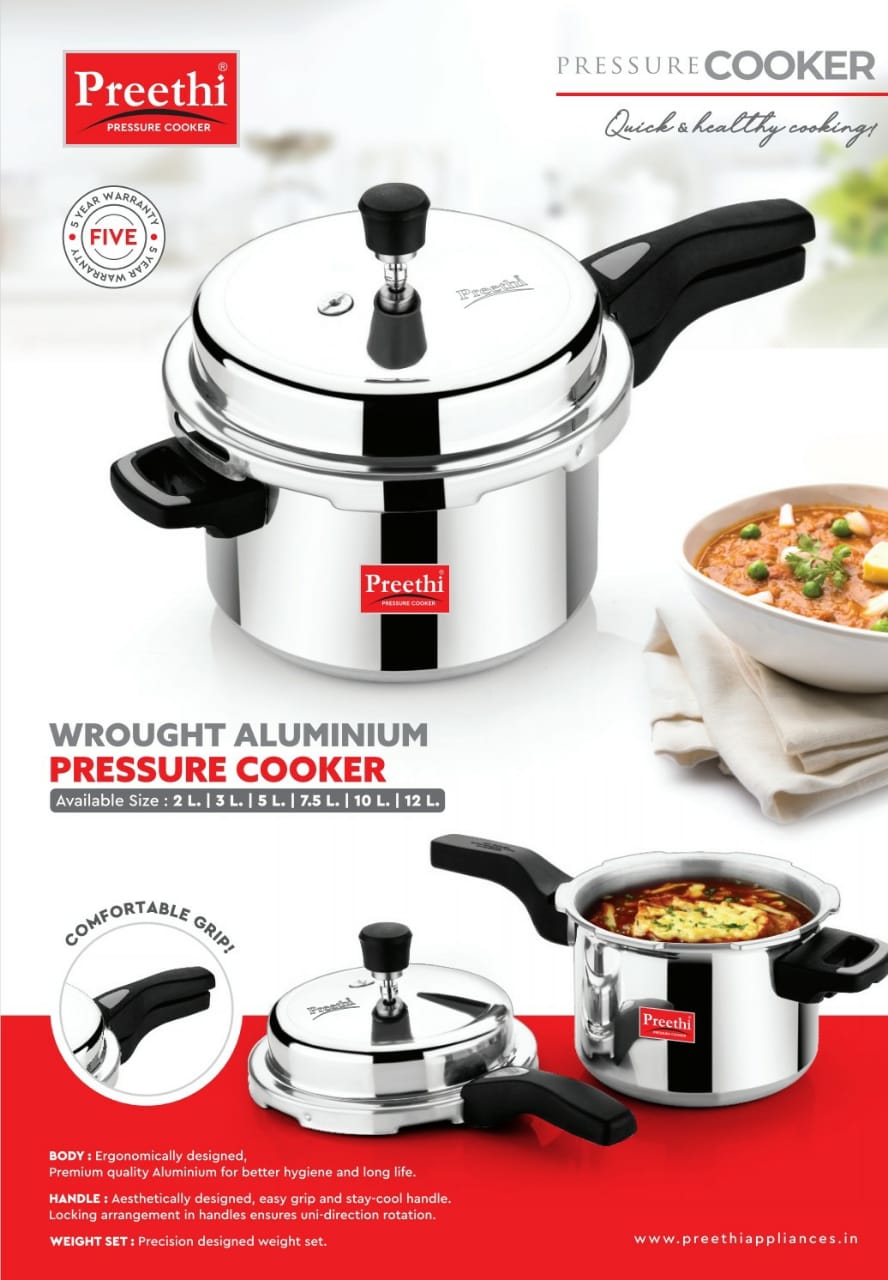 Pressure pan aluminium cooker