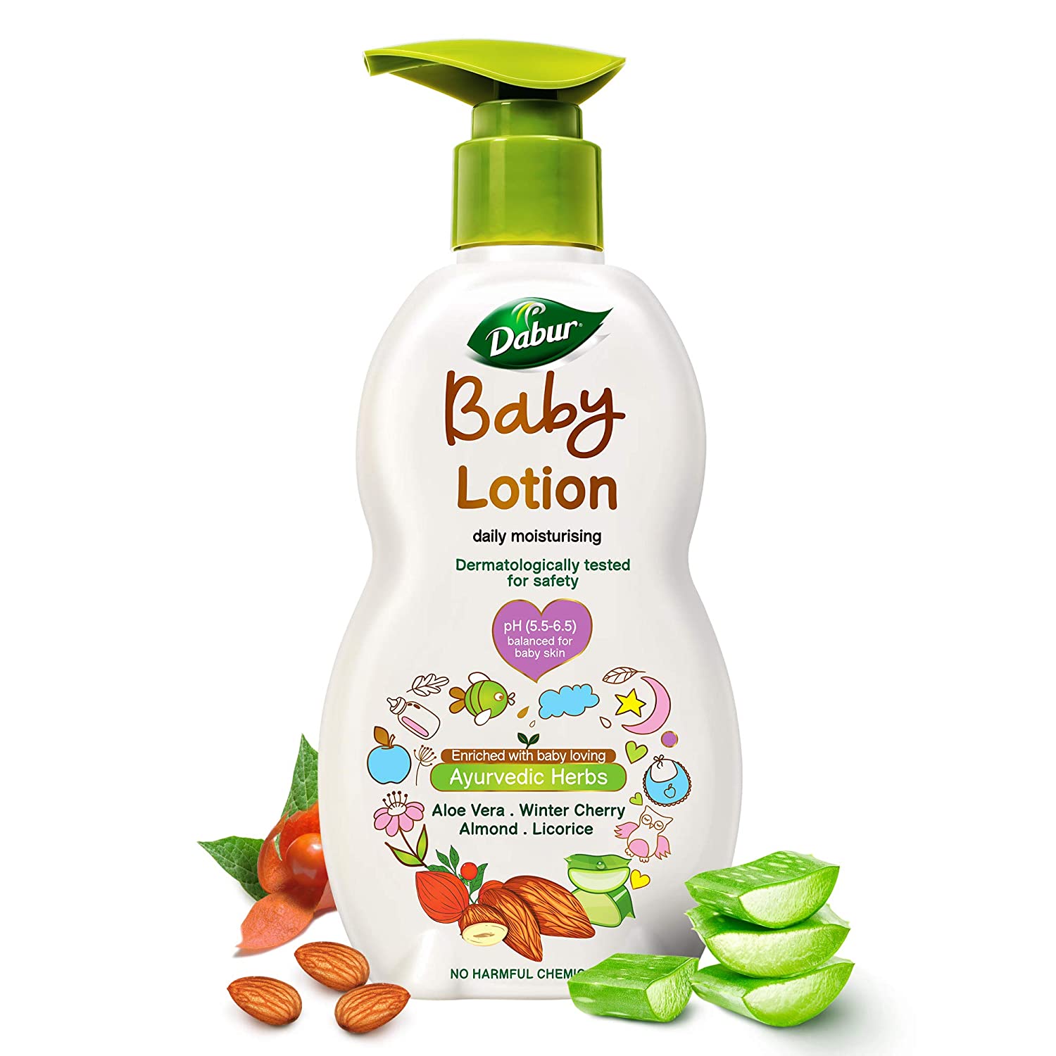DABUR Baby Lotion: pH 5.5 Balance and Dermatologically Tested for safety - 500 ml