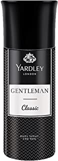 Yardley London Gentleman Classic Deodorant Body Spray For Men, 150ml