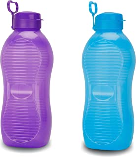 Oliveware King Plastic Water Bottle | 2 Litre | with Carry Handle | BPA Free | for Fridge