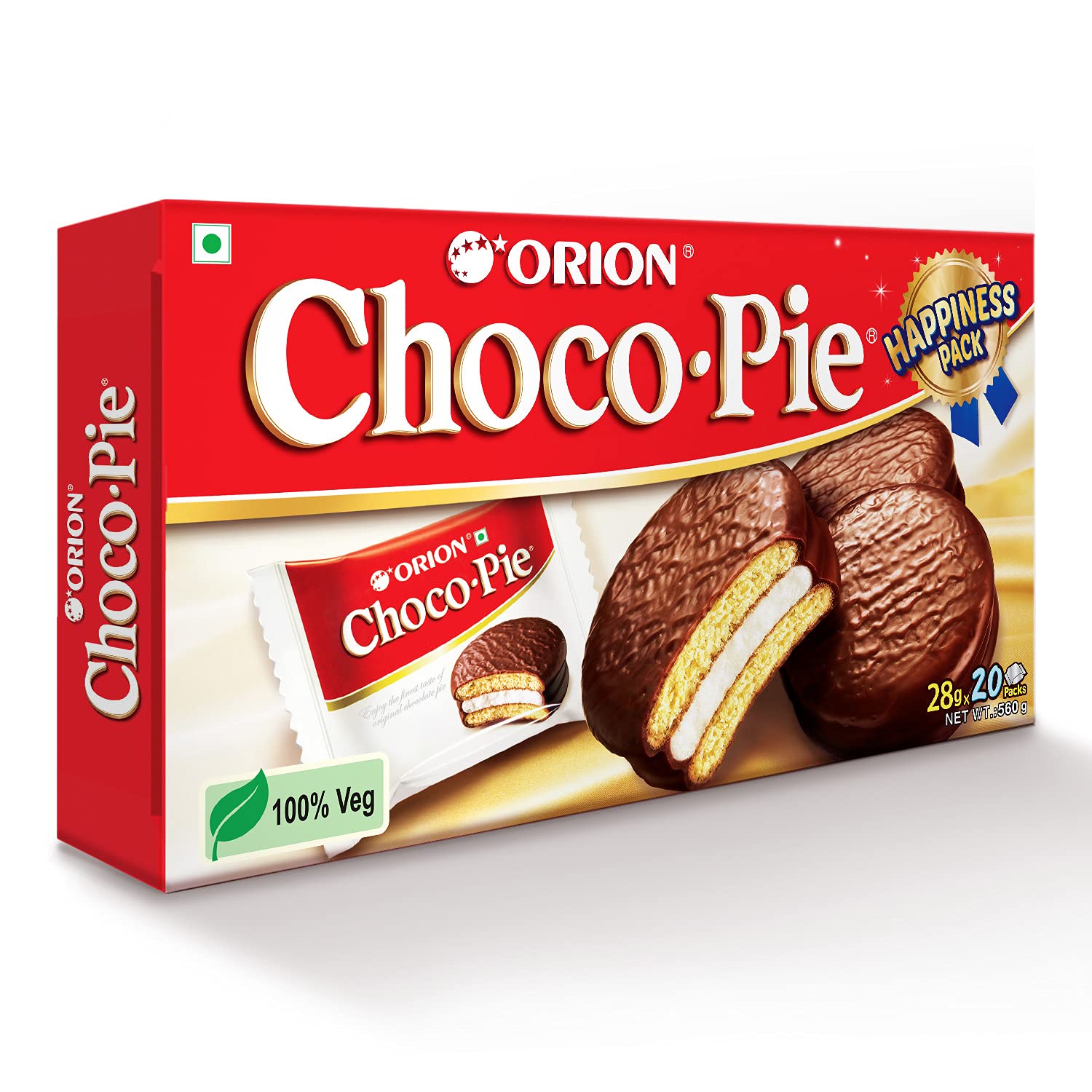 ORION Choco Pie  Chocolate coated biscuit (20 pies)