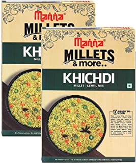 Manna Instant Millet Breakfast - Ready to Eat Khichdi - 6 Servings.