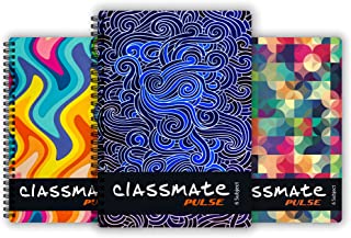 Classmate Pulse Notebook - 240 X 180, 300  Pages, Single Line, Wiro binding, Pack of 3