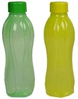 Tupperware Aquasafe Plastic Water Bottle Set, 500ml, Set of 2, Multicolour