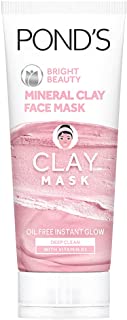 POND'S Bright Beauty Mineral Clay Vitamin B3, 4X Oil Absorbing, Brightening, Clay Mask For Oil Free Instant Glow, Face Mask 90 g