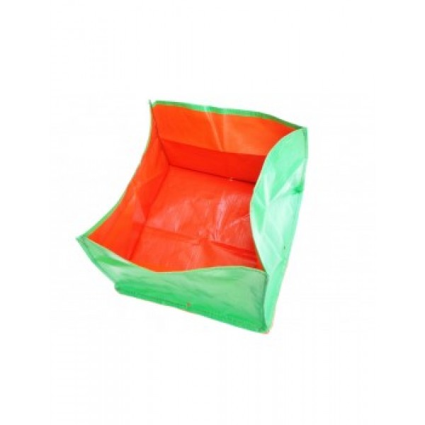 HDPE Growbags 36x36x09 Inch / 3 Feet Dia X 3 Feet Width X 0.75 Feet Height (Green&Orange)