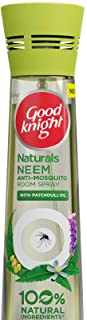 Good Knight Naturals Neem Active Ingredients Anti Mosquito Room Spray Safe for Kids and Adults (150 ml)
