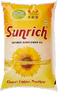 Sunrich Sunflower Oil Pouch, 1L