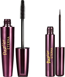 Dazller Eterna Dazzleye Pack: Mascara with herbals (Black), 15g + Eyeliner with herbals (Black), 7.5g
