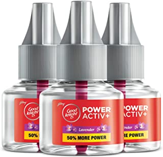 Good Knight Power Activ+ Liquid Vaporizer Refill - Lavender Fragrance (45 ml each ) - Pack of 3