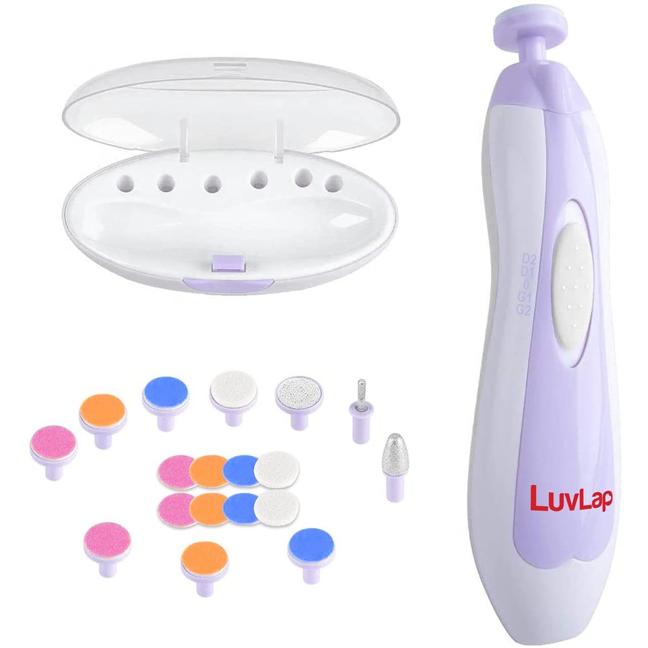 Luvlap Baby & Mother Electric Nail Trimmer, Filer Cum Manicure Set, Ergonomic Design, Safe for Baby/Kid, Nail Filer and Grinder Set