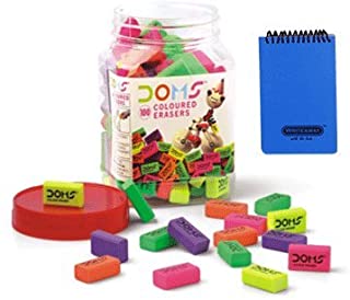 Doms Coloured Eraser Jar