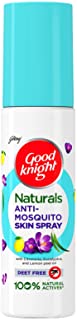 Good Knight Naturals 8-Hour Protect, Non-Toxic and No Deet Formula, with Citronella and Eucalyptus Anti Mosquito Skin Spray for Kids (White, 100 ml)