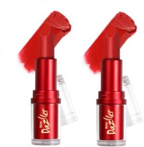 Eyetex Dazller Lipstick- Matte 8gms pack of 2 Dark red, 8 ml
