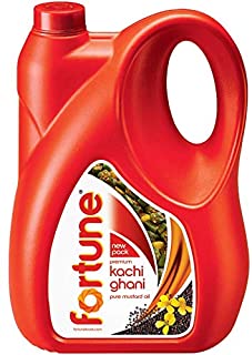 Fortune Premium Kachi Ghani Pure Mustard Oil, 5 Ltr Jar