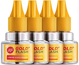 Good knight Gold Flash, Mosquito Repellent Refill | Pack of 4 (45ml each)
