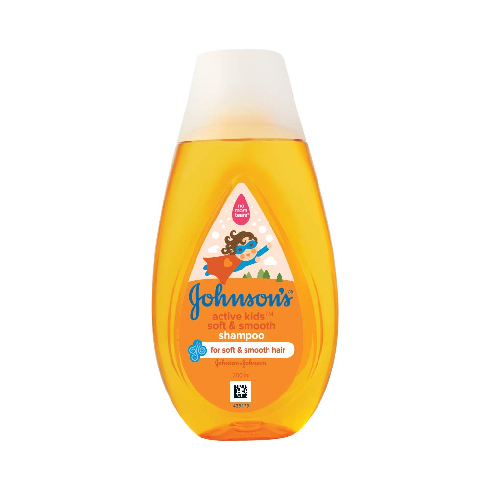 Johnson's Baby Active Kids Soft and Smooth Shampoo, 200ml