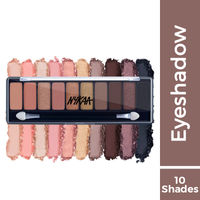 Nykaa Eyes On Me! 10-in-1 Eyeshadow Palette - Beachside Peach (12gm)