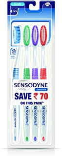 Sensodyne Sensitive Toothbrush with Soft Bristles Pack - 4 Pieces