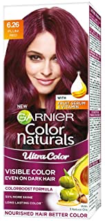 Garnier Color Naturals Creme Riche Hair Color (Plum Red, 55ml + 50g)