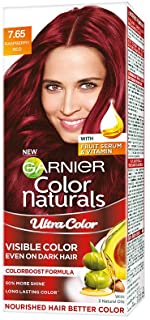 Garnier Color Naturals Creme Riche Hair Color (765 Raspberry Red, 55ml + 50g)
