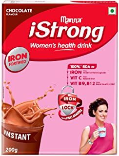 Manna i Strong 200g Iron Fortified Women’s Health Drink Mix (Chocolate) | Iron Supplement