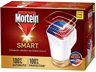 Mortein SMART Mosquito Repellent Machine with refill, 45 ml | 100% Protection against Dengue Mosquitoes
