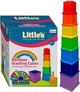 Little's Rainbow Stacking Cubes I Activity Toy for Babies I Multicolor I Infant & Preschool Toys