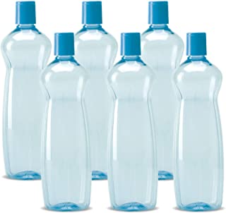 Milton Pacific 1000 Pet Water Bottles Set of 6, 1 Litre Each, Blue